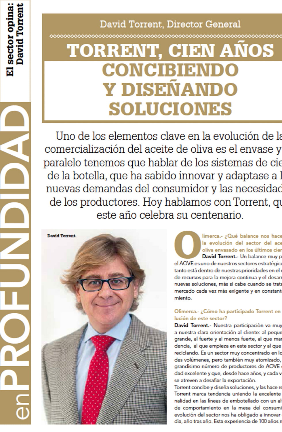 revista Olimerca entrevista a nuestro presidente